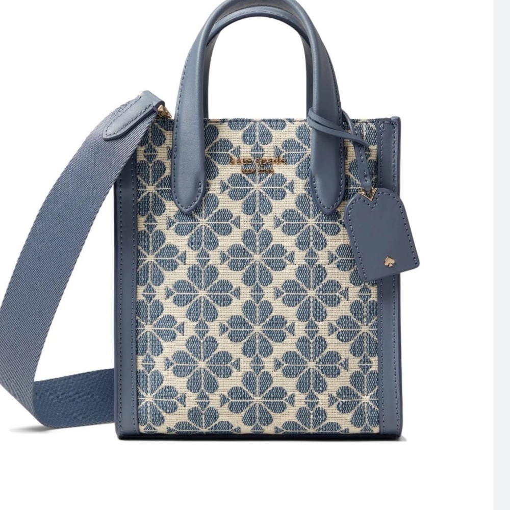 Kate spade mini jacquard cross body spade flower mini bag